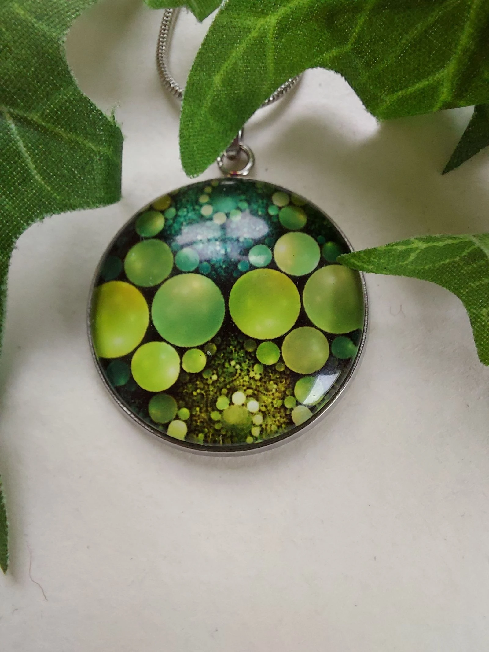 Ketting met glashanger 